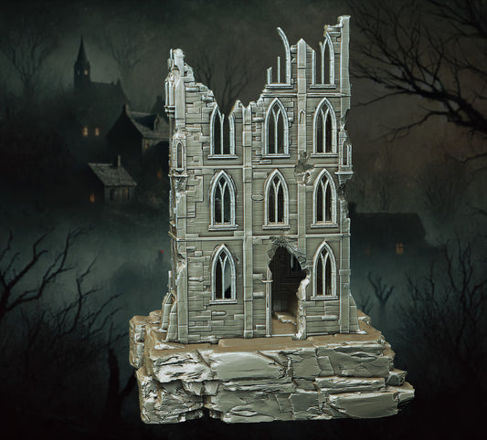 Cursed Ruins: Tower – 3D Printed Fantasy Terrain for 28–32mm Tabletop Games