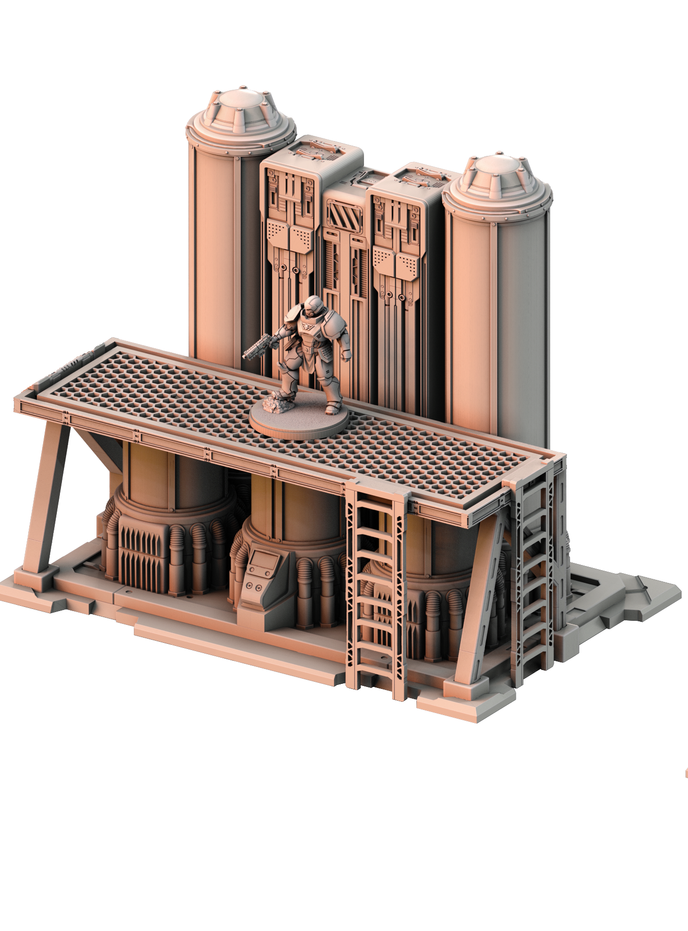 Sci-Fi Power Generator – 3D Printed Wargaming Terrain (28–32mm Scale)